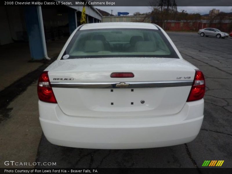 White / Cashmere Beige 2008 Chevrolet Malibu Classic LT Sedan