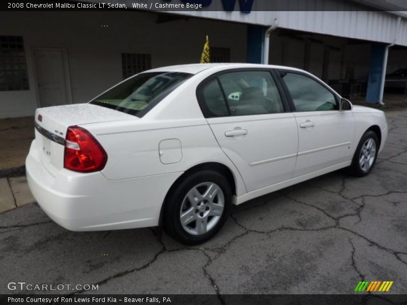 White / Cashmere Beige 2008 Chevrolet Malibu Classic LT Sedan