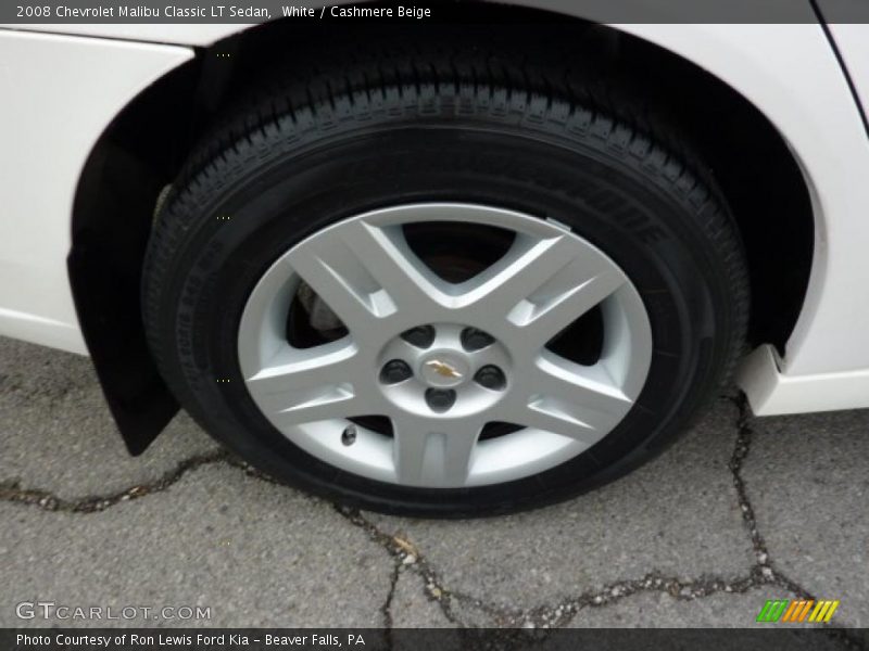 White / Cashmere Beige 2008 Chevrolet Malibu Classic LT Sedan