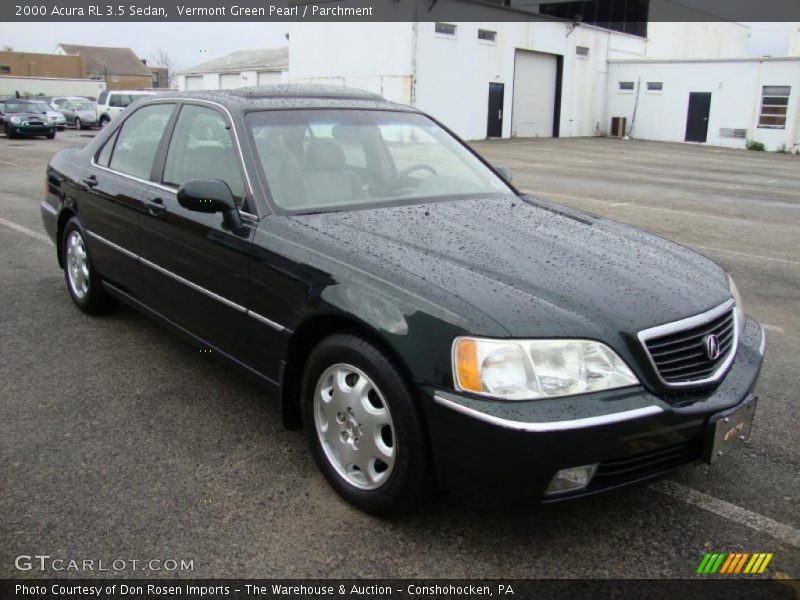 Vermont Green Pearl / Parchment 2000 Acura RL 3.5 Sedan