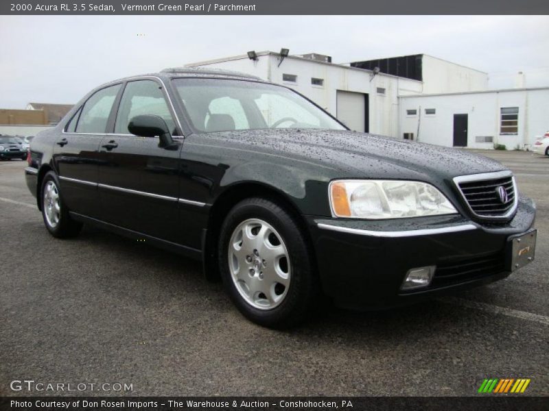 Vermont Green Pearl / Parchment 2000 Acura RL 3.5 Sedan