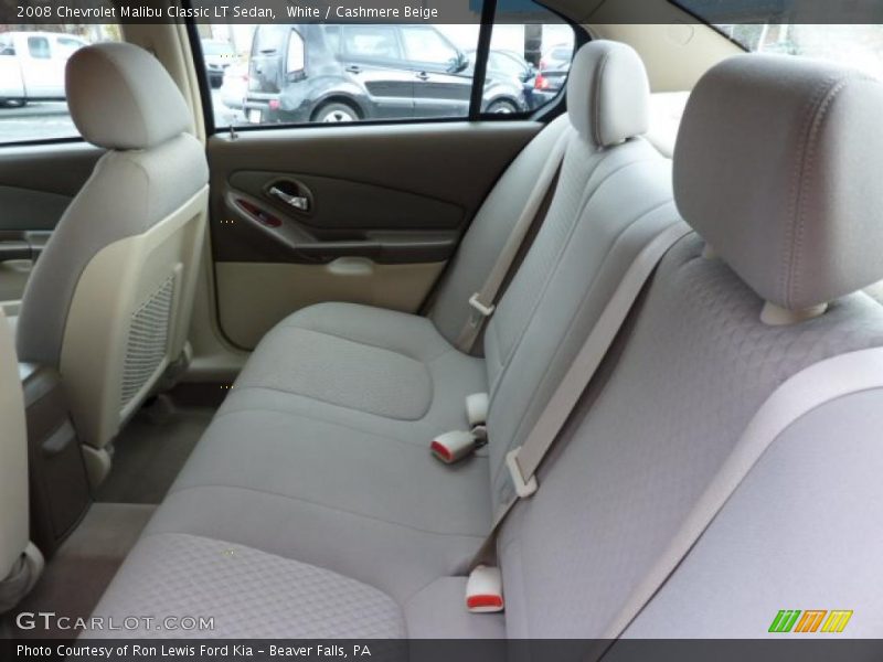 White / Cashmere Beige 2008 Chevrolet Malibu Classic LT Sedan