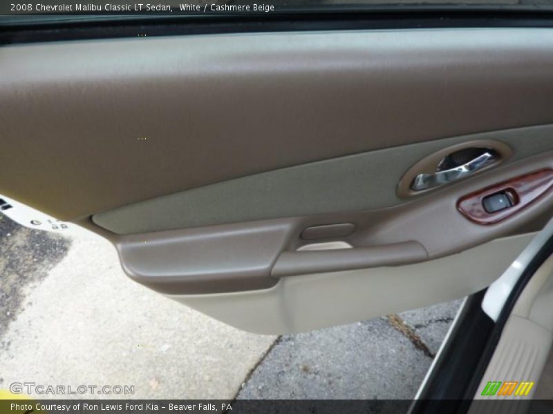 White / Cashmere Beige 2008 Chevrolet Malibu Classic LT Sedan