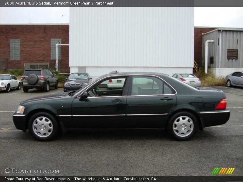 Vermont Green Pearl / Parchment 2000 Acura RL 3.5 Sedan
