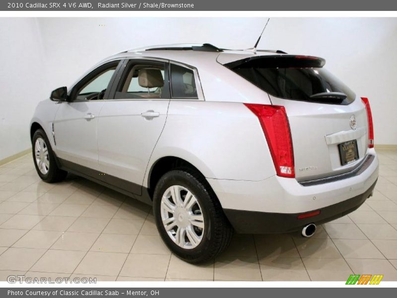 Radiant Silver / Shale/Brownstone 2010 Cadillac SRX 4 V6 AWD