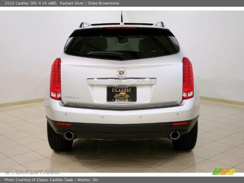 Radiant Silver / Shale/Brownstone 2010 Cadillac SRX 4 V6 AWD