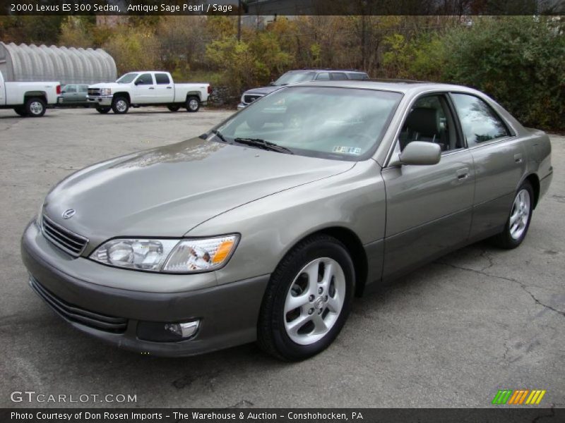 Antique Sage Pearl / Sage 2000 Lexus ES 300 Sedan
