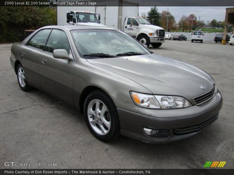Antique Sage Pearl / Sage 2000 Lexus ES 300 Sedan