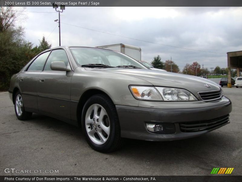 Antique Sage Pearl / Sage 2000 Lexus ES 300 Sedan