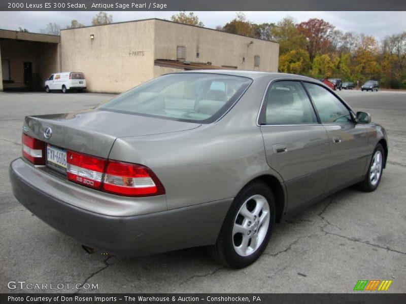 Antique Sage Pearl / Sage 2000 Lexus ES 300 Sedan