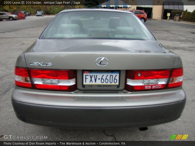 Antique Sage Pearl / Sage 2000 Lexus ES 300 Sedan