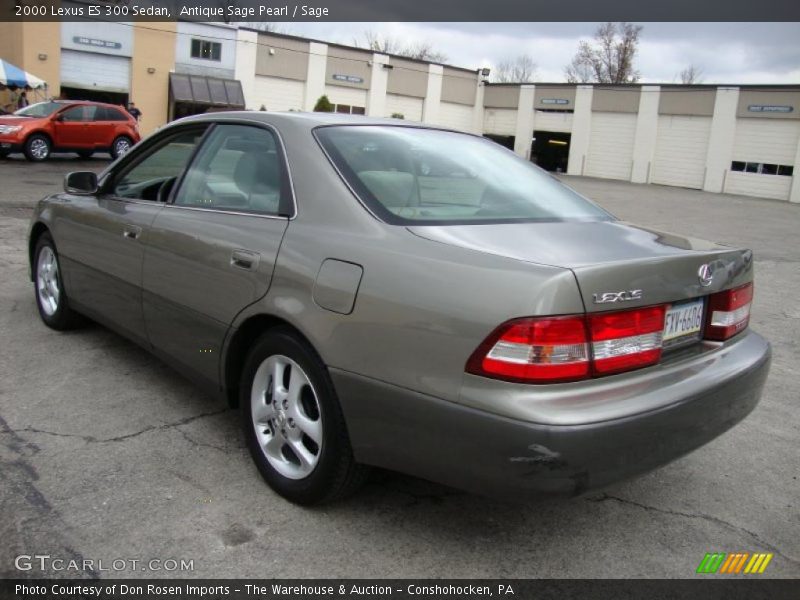 Antique Sage Pearl / Sage 2000 Lexus ES 300 Sedan