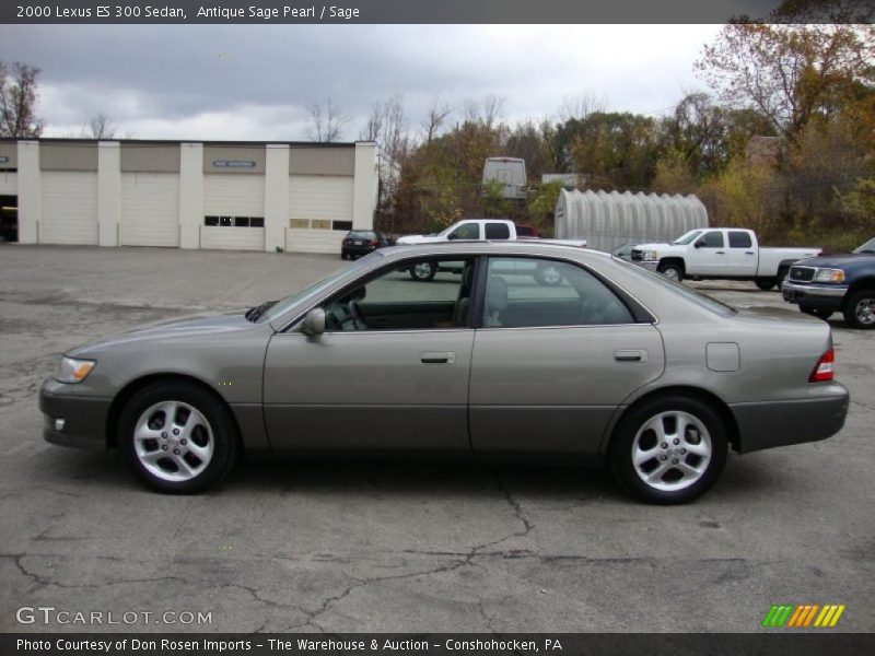 Antique Sage Pearl / Sage 2000 Lexus ES 300 Sedan