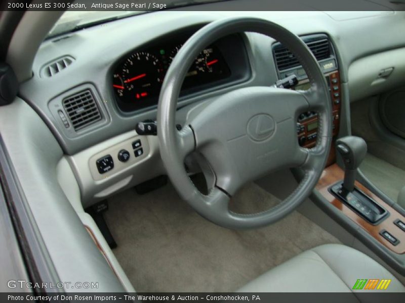 Antique Sage Pearl / Sage 2000 Lexus ES 300 Sedan