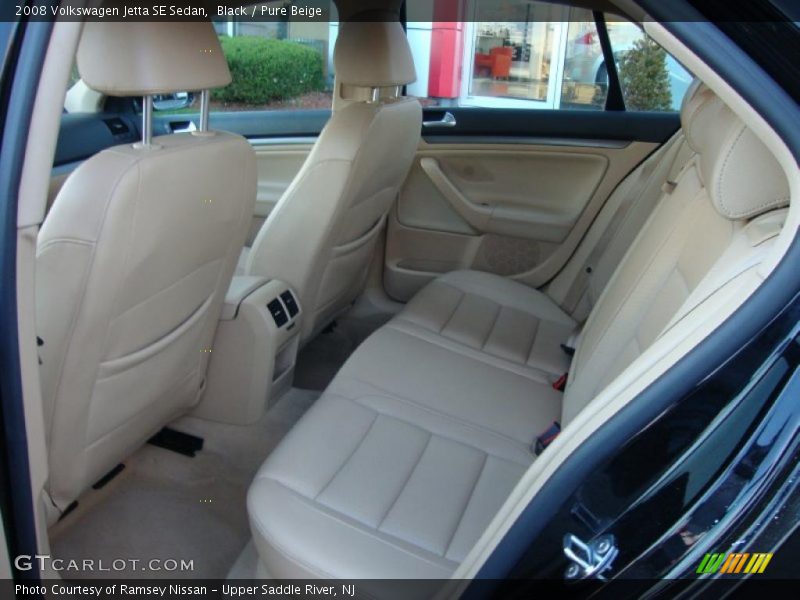 Black / Pure Beige 2008 Volkswagen Jetta SE Sedan