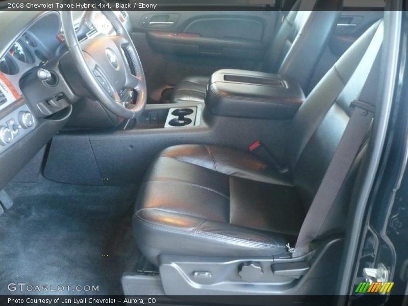  2008 Tahoe Hybrid 4x4 Ebony Interior