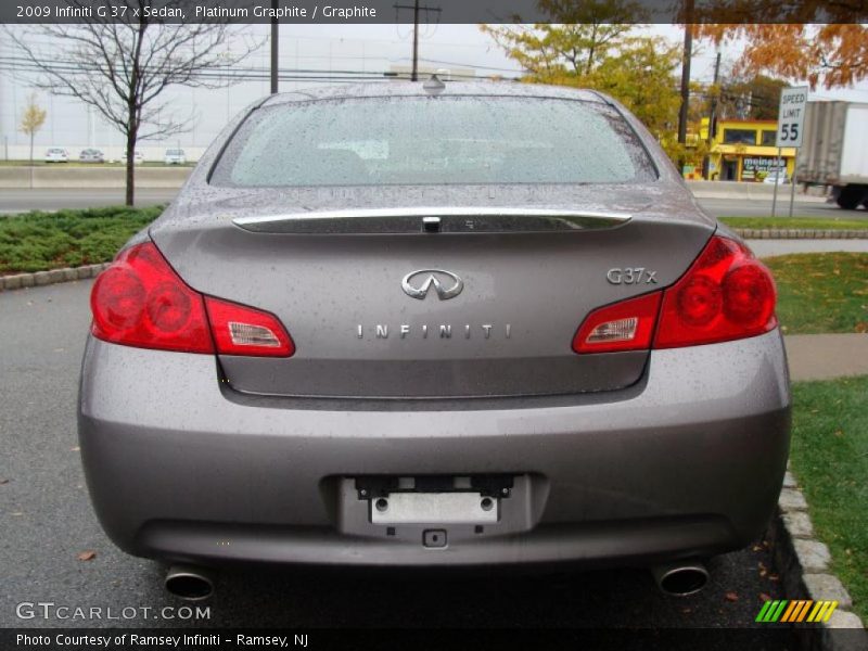 Platinum Graphite / Graphite 2009 Infiniti G 37 x Sedan