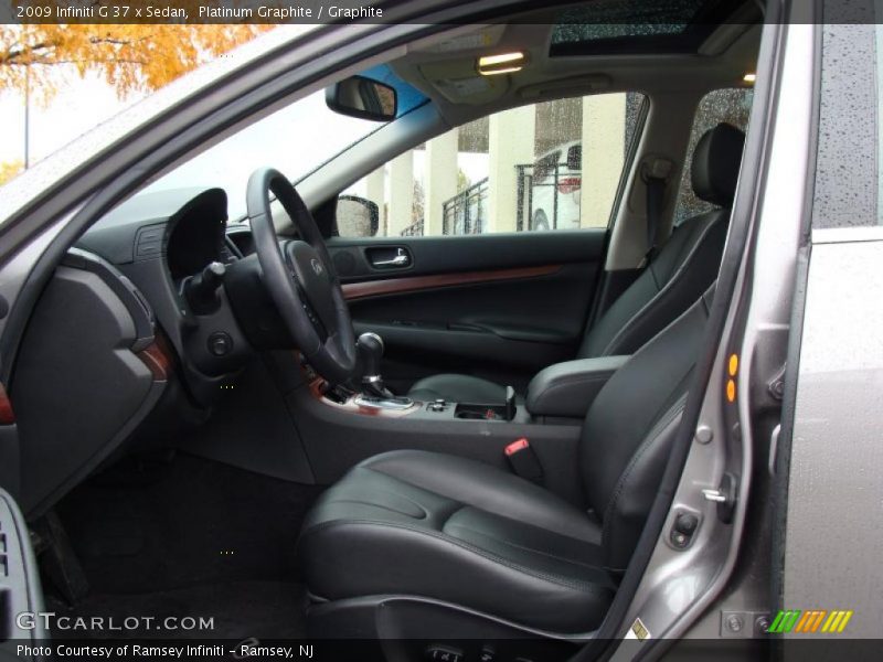 Platinum Graphite / Graphite 2009 Infiniti G 37 x Sedan