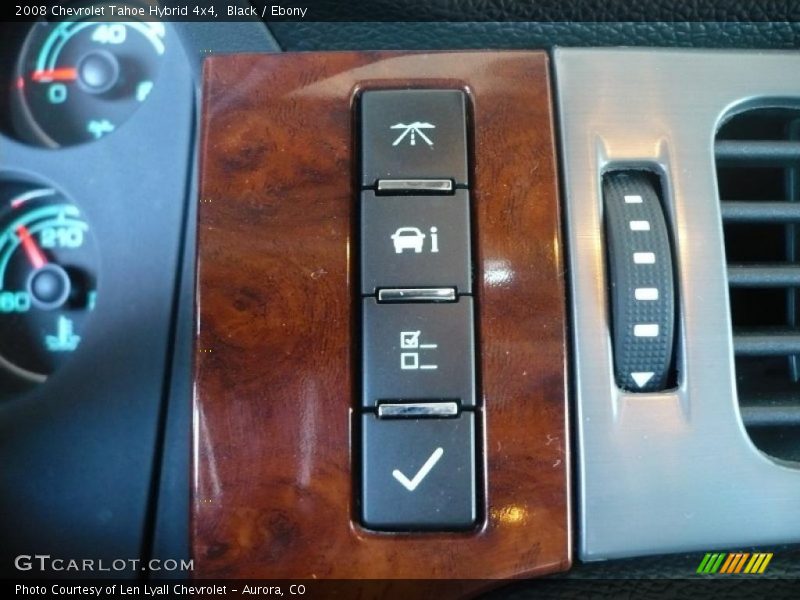 Controls of 2008 Tahoe Hybrid 4x4