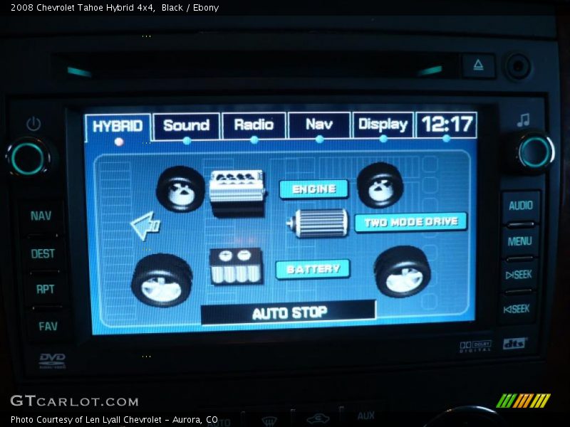 Controls of 2008 Tahoe Hybrid 4x4