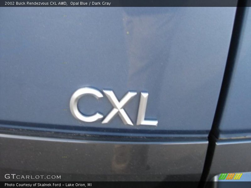 Opal Blue / Dark Gray 2002 Buick Rendezvous CXL AWD