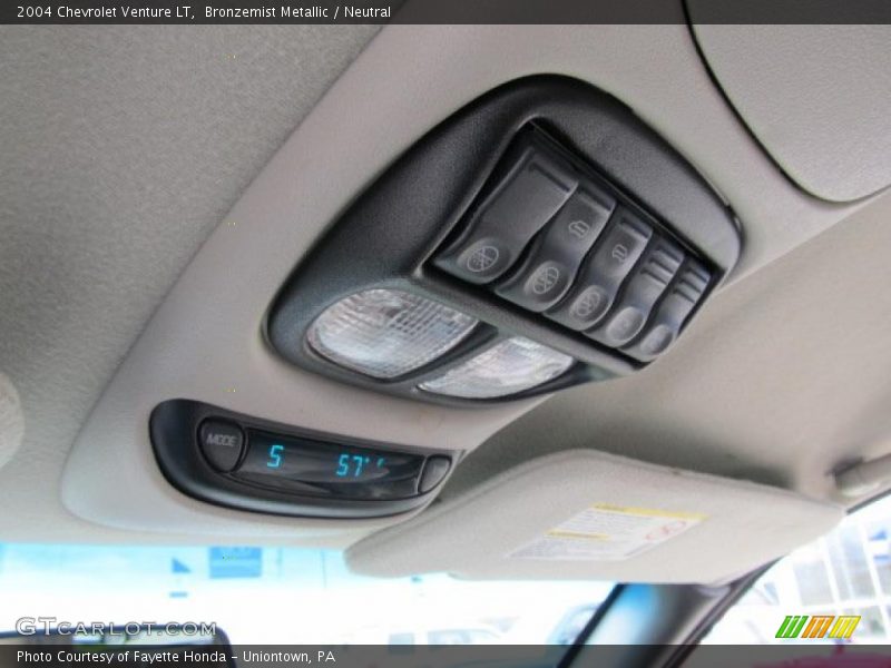 Controls of 2004 Venture LT
