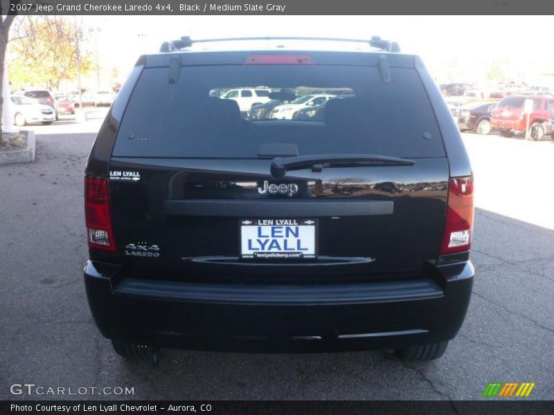 Black / Medium Slate Gray 2007 Jeep Grand Cherokee Laredo 4x4