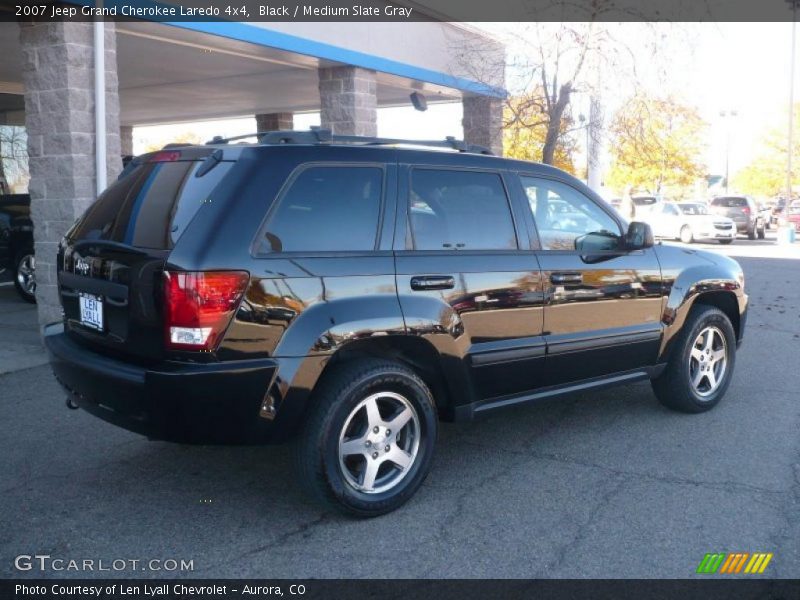 Black / Medium Slate Gray 2007 Jeep Grand Cherokee Laredo 4x4
