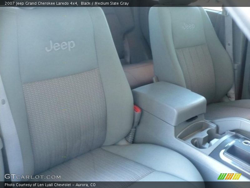 Black / Medium Slate Gray 2007 Jeep Grand Cherokee Laredo 4x4