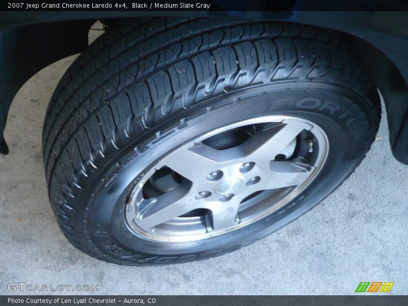 Black / Medium Slate Gray 2007 Jeep Grand Cherokee Laredo 4x4