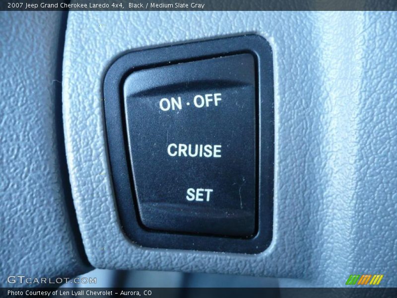Black / Medium Slate Gray 2007 Jeep Grand Cherokee Laredo 4x4