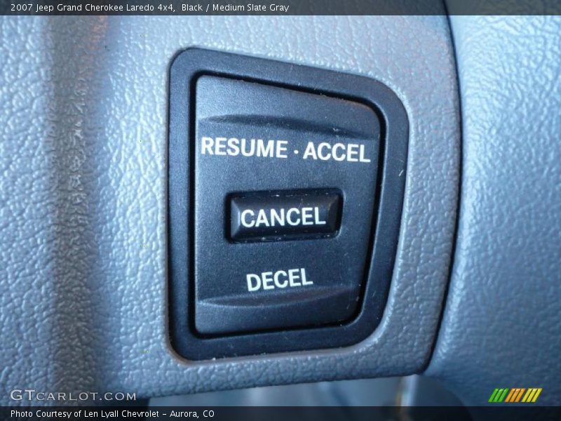 Black / Medium Slate Gray 2007 Jeep Grand Cherokee Laredo 4x4