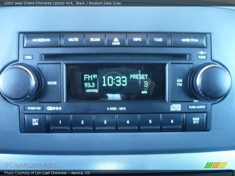 Black / Medium Slate Gray 2007 Jeep Grand Cherokee Laredo 4x4