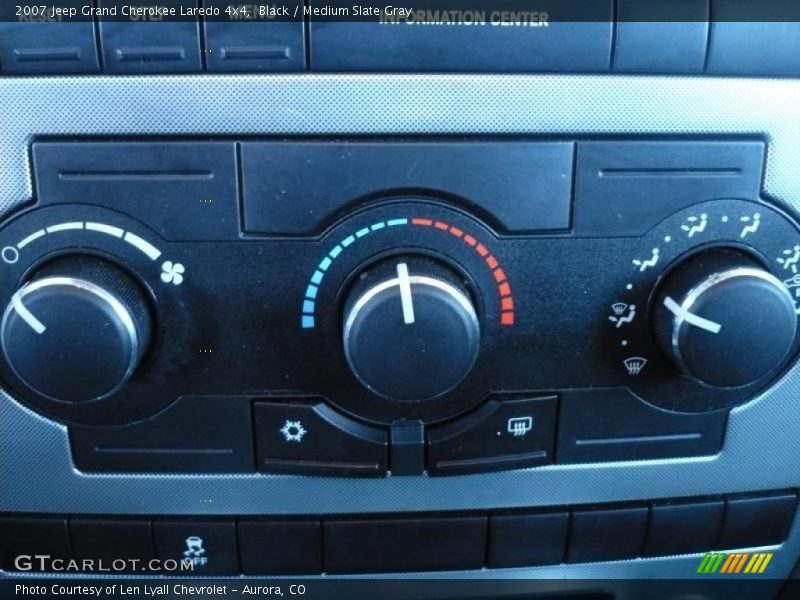 Black / Medium Slate Gray 2007 Jeep Grand Cherokee Laredo 4x4