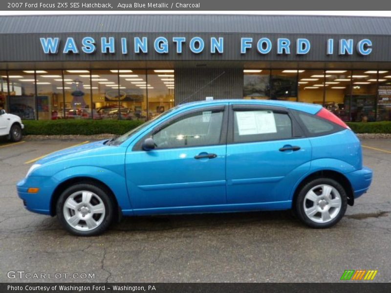 Aqua Blue Metallic / Charcoal 2007 Ford Focus ZX5 SES Hatchback