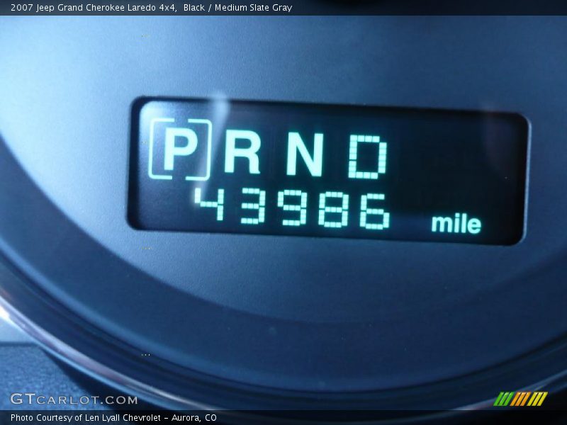 Black / Medium Slate Gray 2007 Jeep Grand Cherokee Laredo 4x4