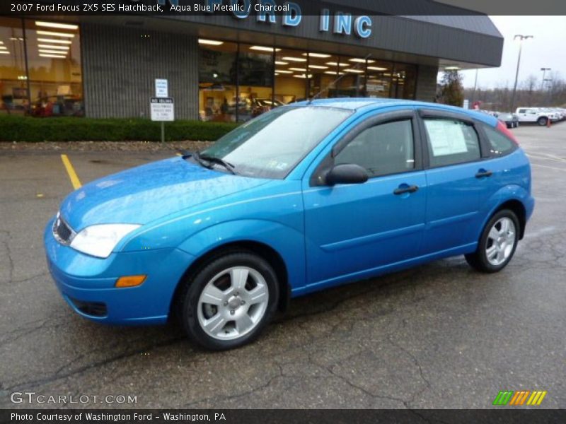 Aqua Blue Metallic / Charcoal 2007 Ford Focus ZX5 SES Hatchback