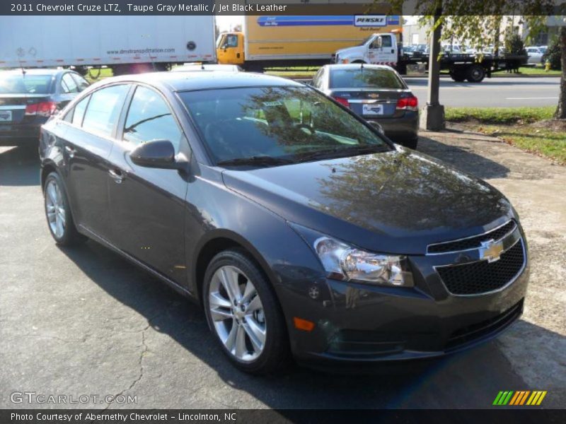 Taupe Gray Metallic / Jet Black Leather 2011 Chevrolet Cruze LTZ