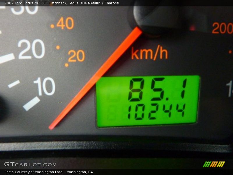 Aqua Blue Metallic / Charcoal 2007 Ford Focus ZX5 SES Hatchback