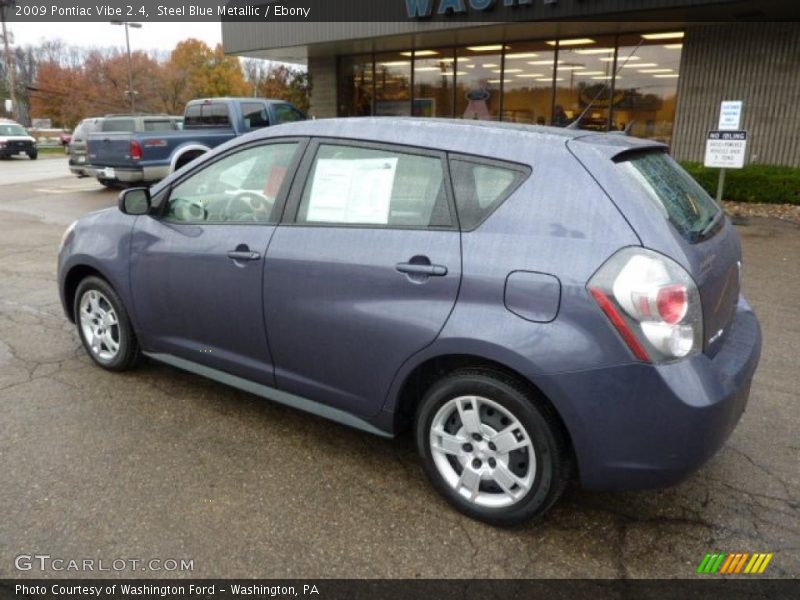 Steel Blue Metallic / Ebony 2009 Pontiac Vibe 2.4