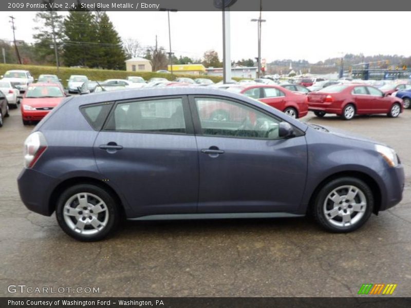 Steel Blue Metallic / Ebony 2009 Pontiac Vibe 2.4