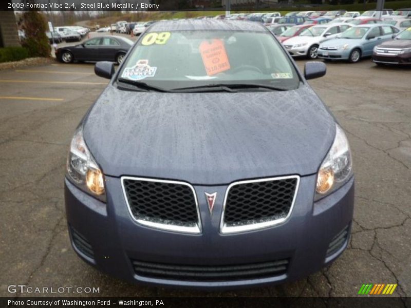 Steel Blue Metallic / Ebony 2009 Pontiac Vibe 2.4