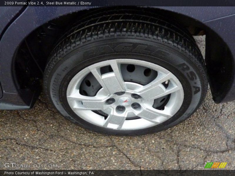 Steel Blue Metallic / Ebony 2009 Pontiac Vibe 2.4