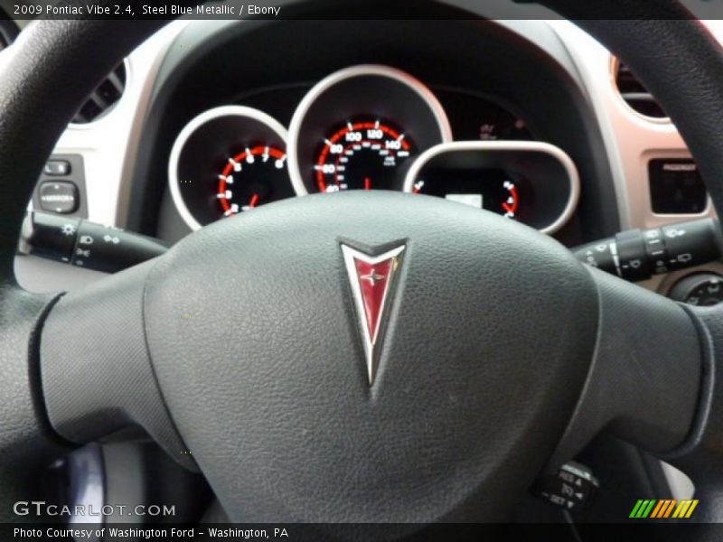 Steel Blue Metallic / Ebony 2009 Pontiac Vibe 2.4