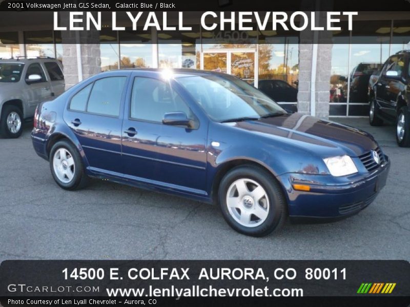 Galactic Blue / Black 2001 Volkswagen Jetta GLS Sedan