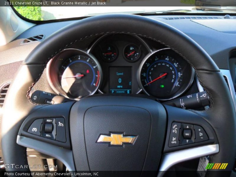 Black Granite Metallic / Jet Black 2011 Chevrolet Cruze LT