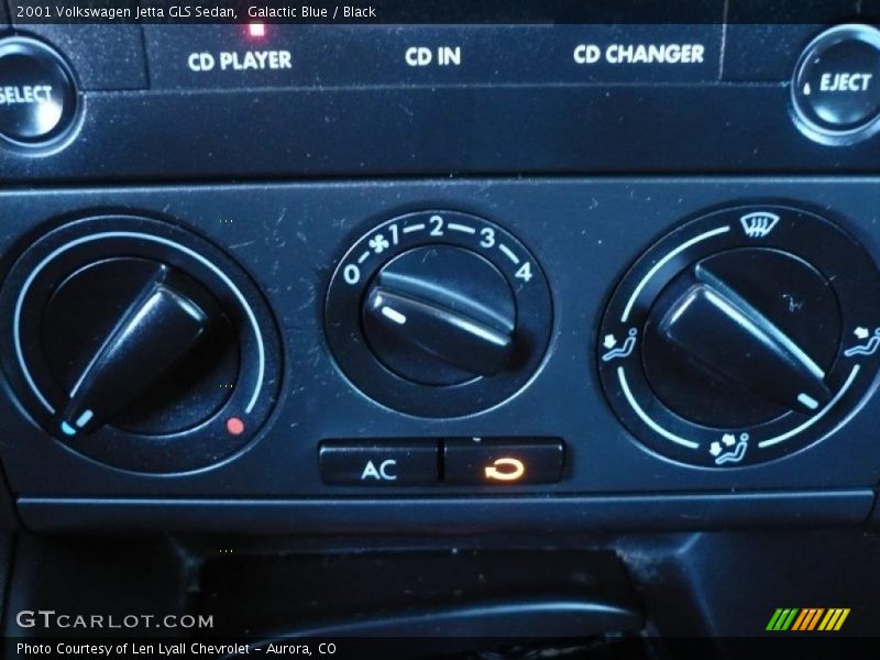 Galactic Blue / Black 2001 Volkswagen Jetta GLS Sedan