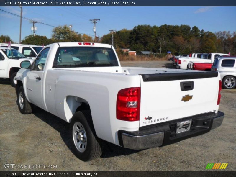 Summit White / Dark Titanium 2011 Chevrolet Silverado 1500 Regular Cab