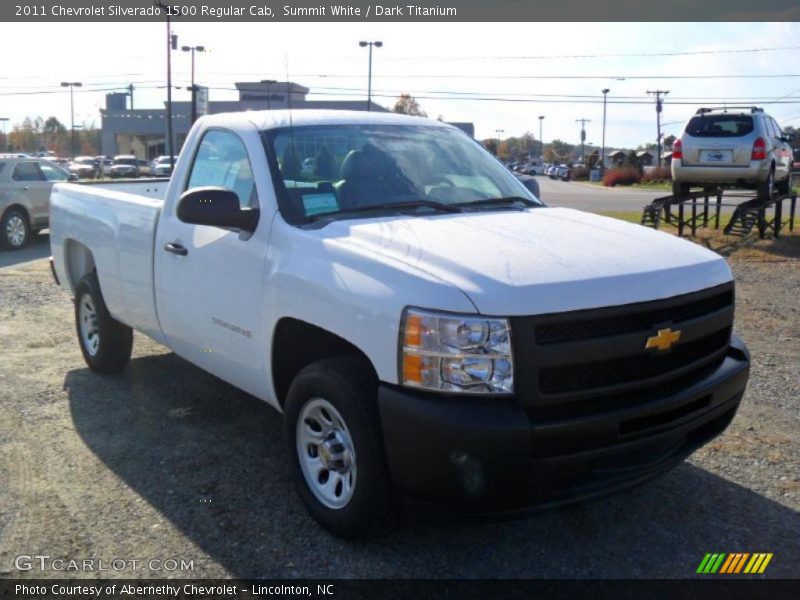 Summit White / Dark Titanium 2011 Chevrolet Silverado 1500 Regular Cab