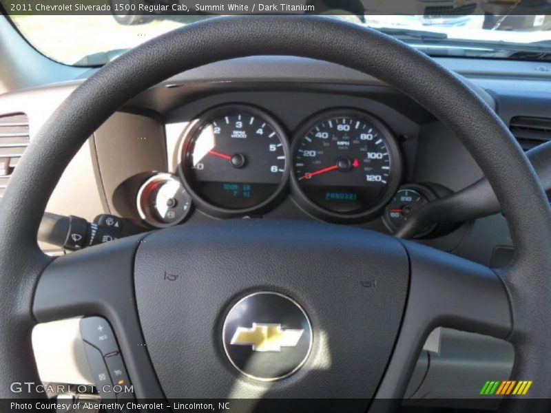 Summit White / Dark Titanium 2011 Chevrolet Silverado 1500 Regular Cab